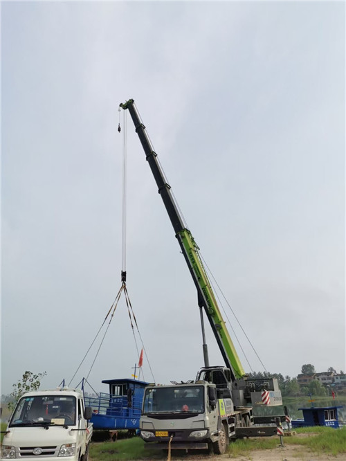 赛罕区桥梁建设吊装案例